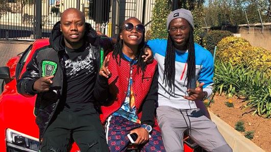 Tbo Touch, Robbie Malinga jnr and Yeye.