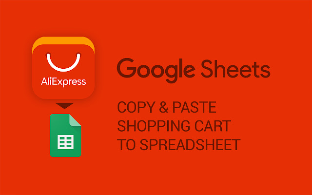 Aliexpress Cart 2 Excel chrome extension