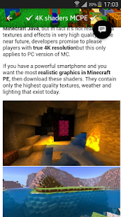 How to download 4K shaders for Mcpe 1.1.O unlimited apk for android