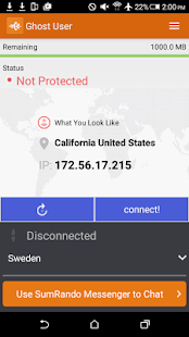 SumRando VPN Screenshot