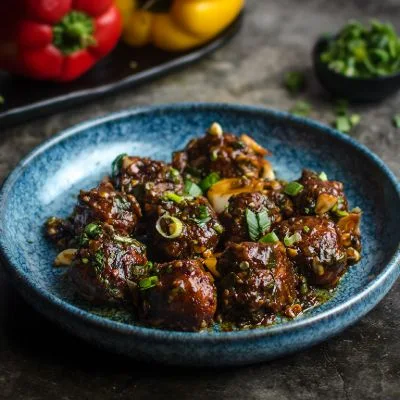 Veg Manchurian Momos