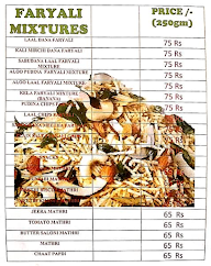 Mamaji Namkeen And Sweets menu 6