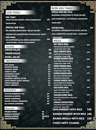 Indian & Chinese Dragon menu 1