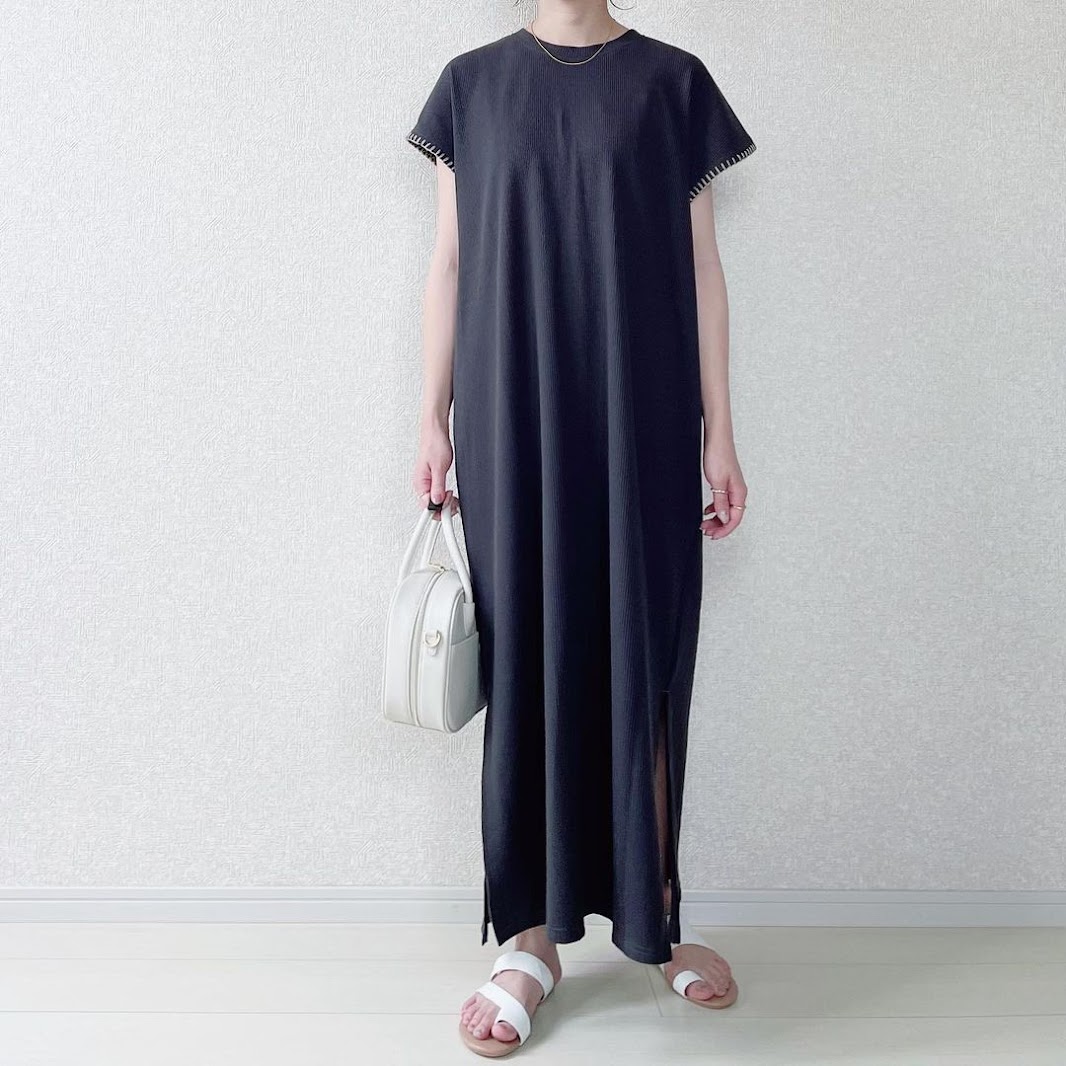 スリットに色気溢れる しまむら の ワッフルワンピ が可愛すぎる件 Trill トリル