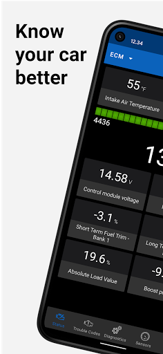 Screenshot OBD Auto Doctor scanner