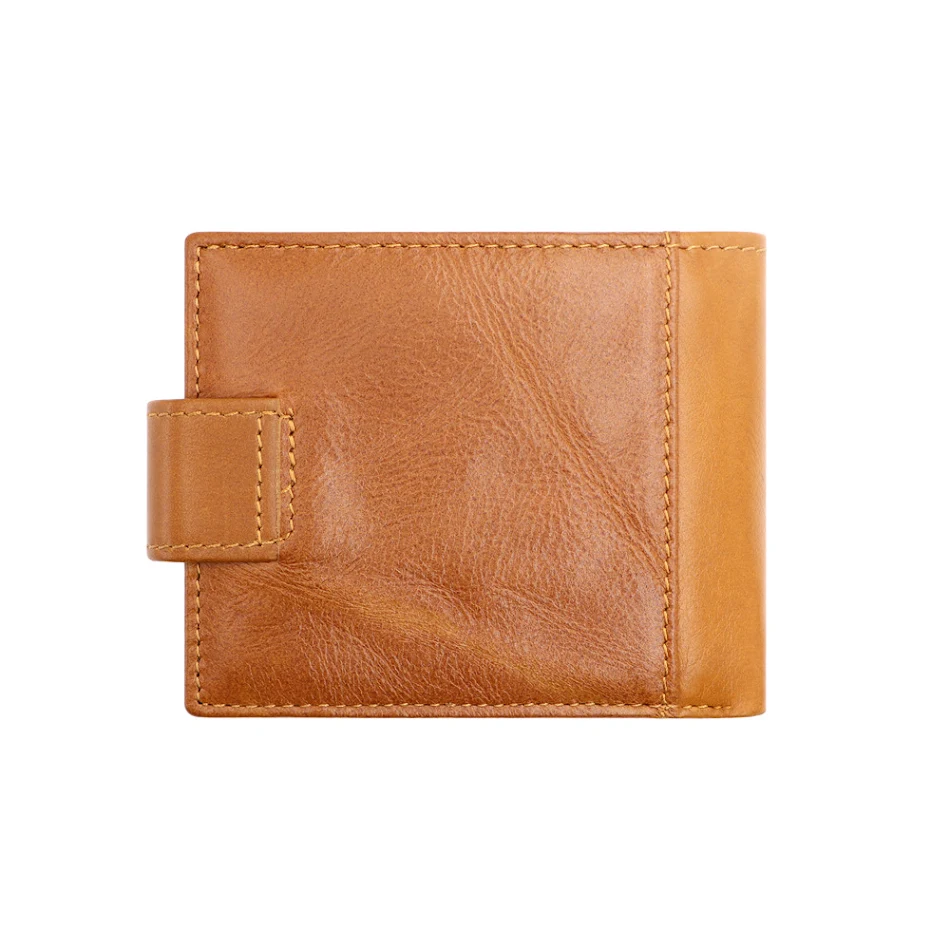 Portefeuille homme Eagle en cuir de vachette pleine fleur poli à la main, haut de gamme, élégant et durable pour un usage quotidien.