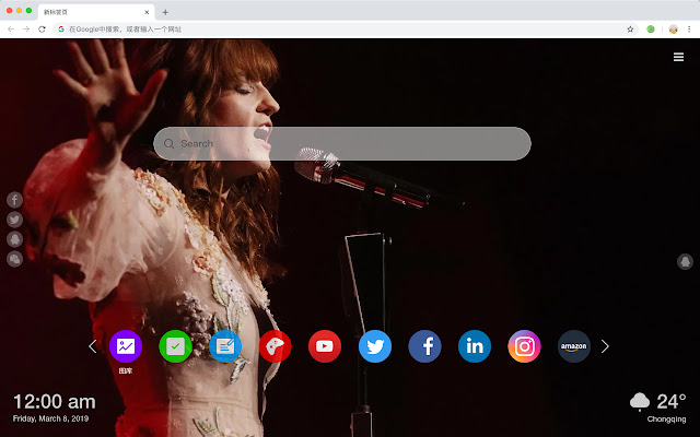 Florence + the Machine New Tab HD Themes