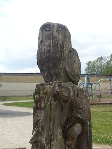 Wooden Owl Carving