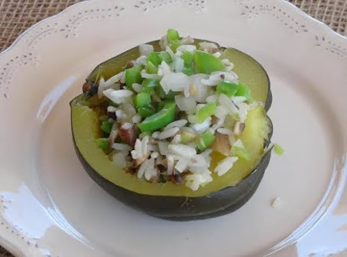 Click Here for Recipe: Acorn Squash w/ Rice and Mushroom Medley