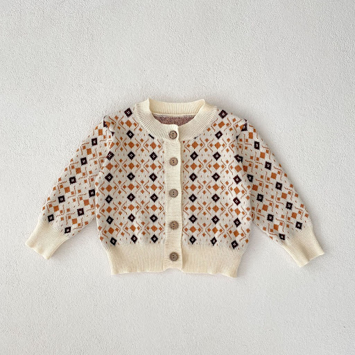 Title 4, Combinaison Romper Tricot Jacquard Rhombus avec...