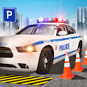 Police car parking games car