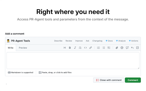 PR-Agent Chrome Extension