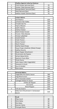 Chefizz menu 2