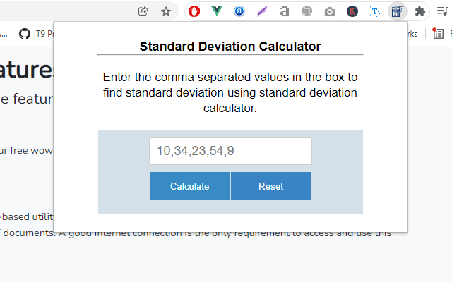 Standard Deviation Calculator Preview image 0