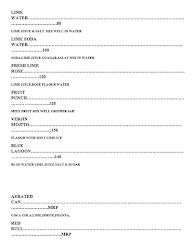 Cafe 20 menu 1