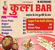 Kulfi Bar menu 1