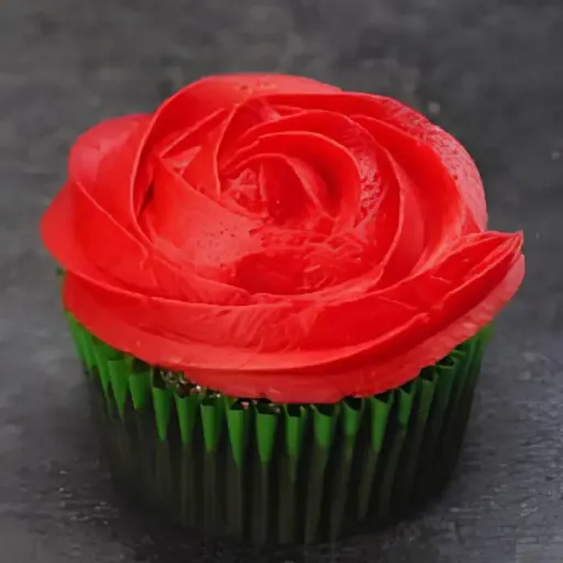 Red Rose Cup Cake