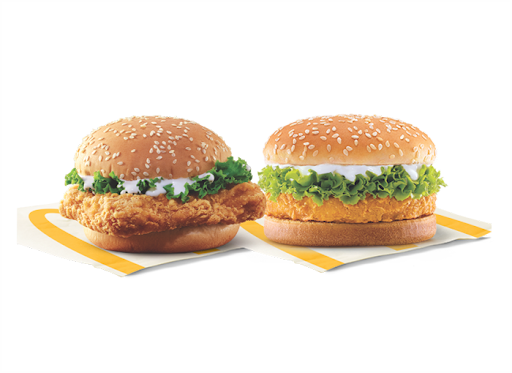 McChicken Burger + McSpicy Chicken Burger