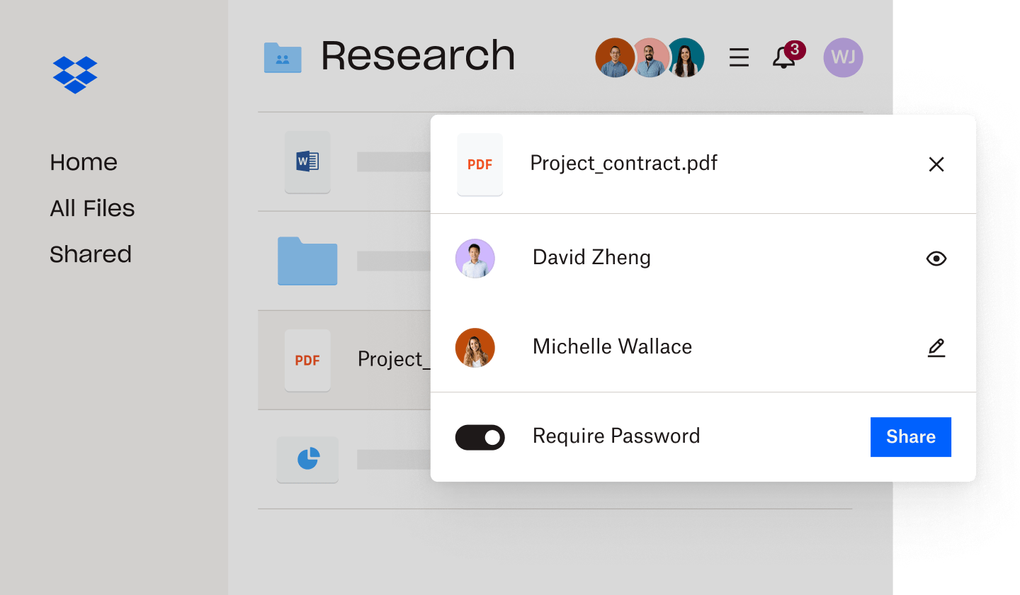 Dropbox Business File Sharing with teams