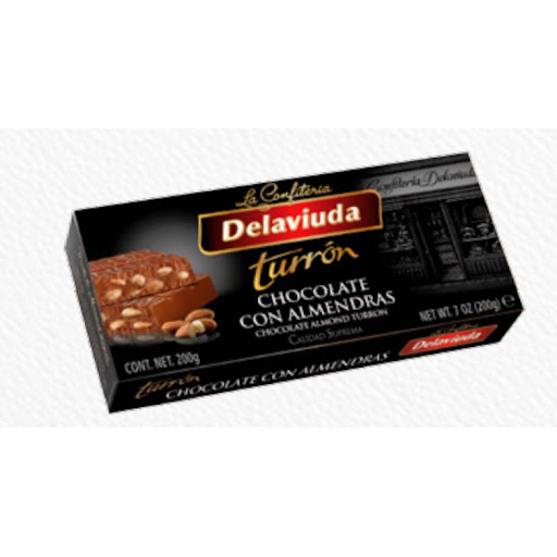 Turron Navidad De La Viuda Chocolate Con Almendras 200 Gr  