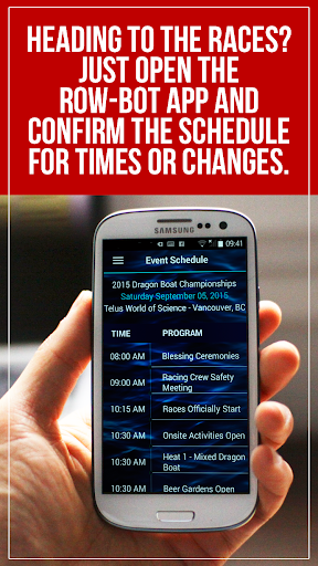 Dragon Boat Race Schedule App