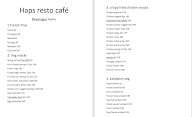 Haps Resto Cafe menu 3