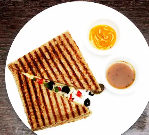 Pizza Grilled Brown Bread Sandwich