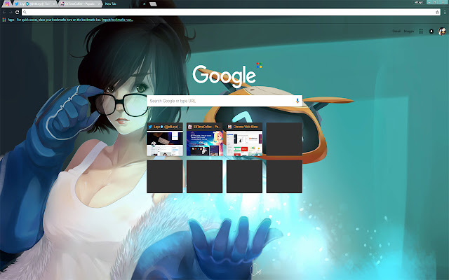 Hero Mei Overwatch | Girl With Big Glasses chrome extension