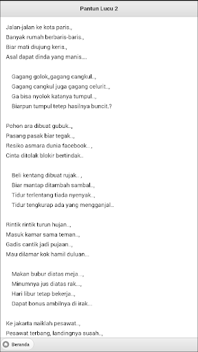 Muat Turun Pantun Lucu Bikin Ngakak Google Play Apps A82g9elfklac Mobile9