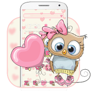 Cute Cartoon Owl Theme  Icon