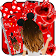 Red Balloon Love Cartoon Girl Theme icon