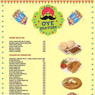 Oye Bhathure menu 2