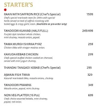 The Chef's Table menu 6