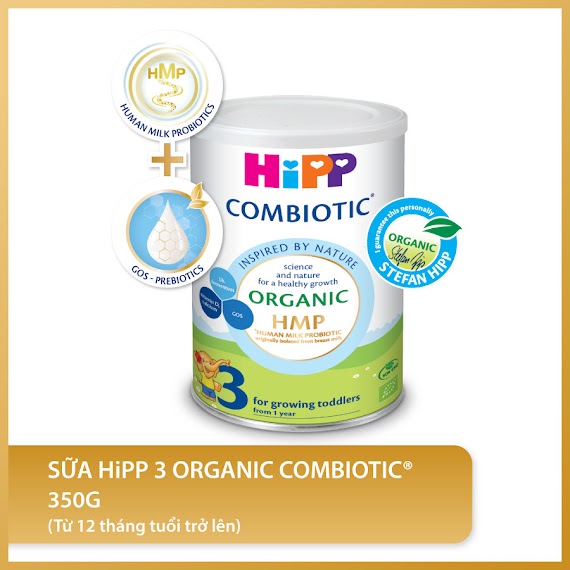 Sữa Bột Công Thức Hipp 3 Organic Combiotic 350G