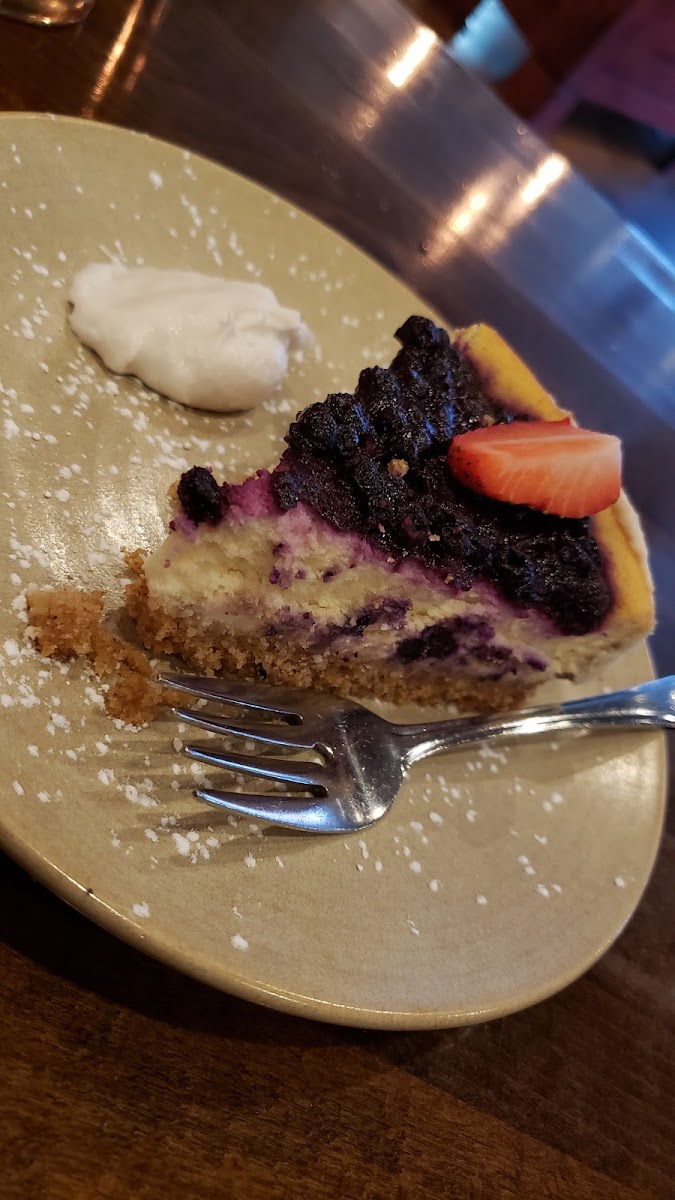 Blueberry cheesecake