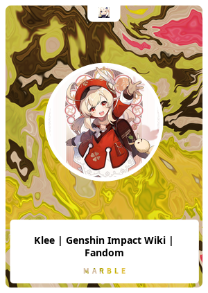 Klee Genshin Impact Wiki Fandom Marblecards Opensea