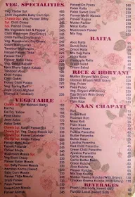 Chawla Family Restaurant menu 1