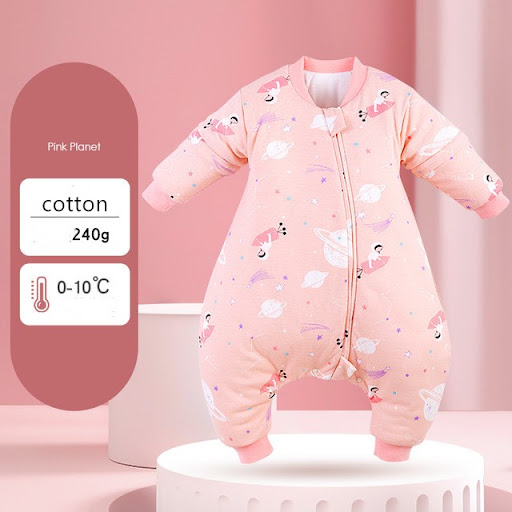 Title 9, Baby autumn and winter one-piece pajamas Soft a...