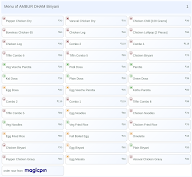 AMBUR DHAM Biriyani menu 1