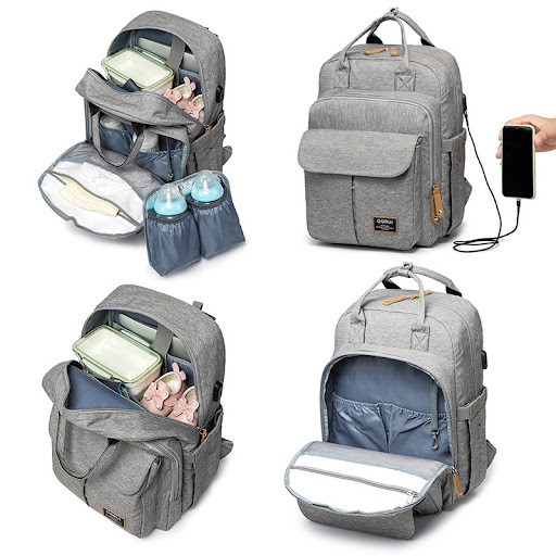 Title 5, Multifunctional Printed Backpack Mother And Bab...