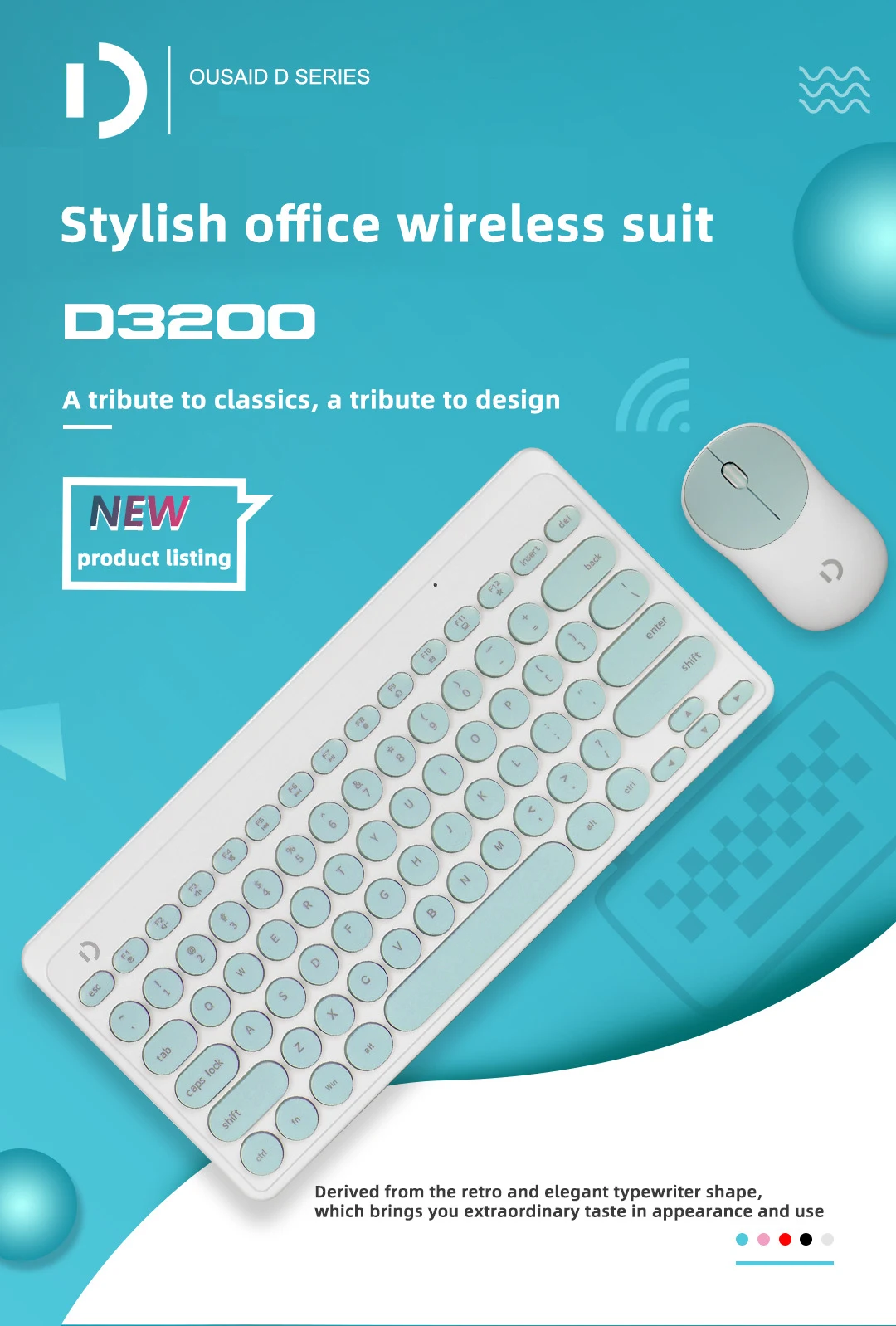 Title 5, Ensemble souris sans fil 2.4G pour ordinateur p...