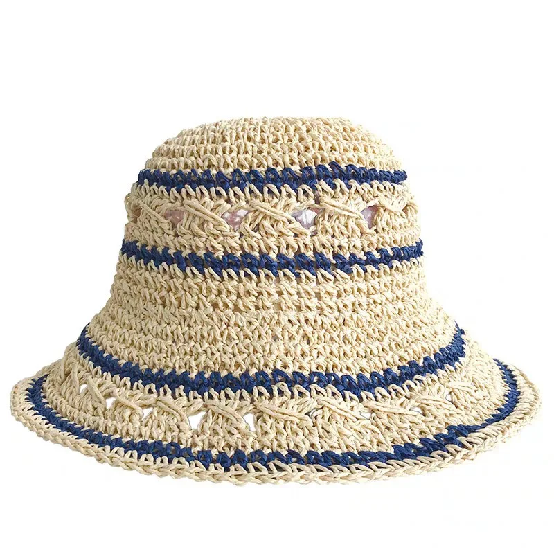 Chapeau de paille pliable pour les vacances, printemps, nouveau