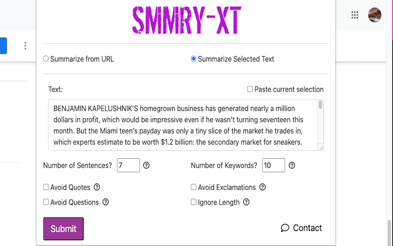 SMMRY-XT Preview image 1