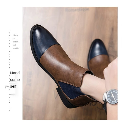 Title 10, Mens Stylish British Style Pointed Toe Martin ...
