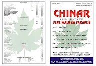 Chinar Restaurant menu 3