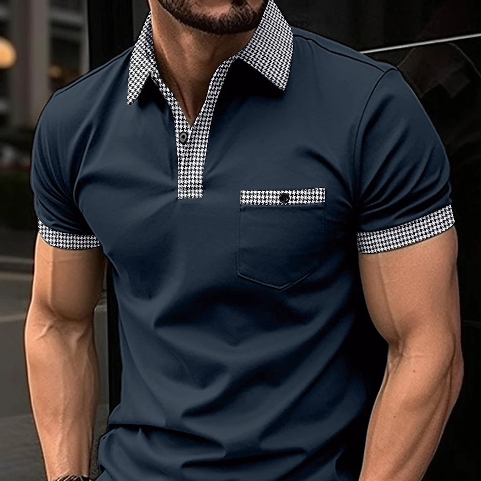 Kariertes Herren Sport Polo Shirt Sportliches Design für Herren Atmungsaktiv & bequem Perfekt für Training & Freizeit Hochwertige Materialien bieten optimalen Komfort