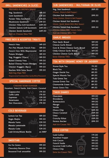 Cafe Grill House menu 