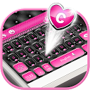 Herunterladen Elegant Keyboard - Black & Pink Heart Installieren Sie Neueste APK Downloader