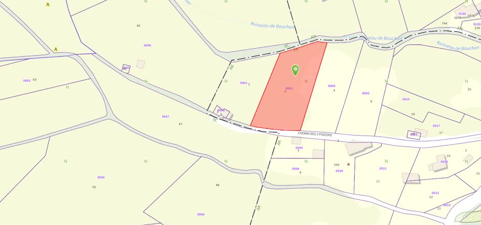 Vente terrain  1825 m² à La Voulte-sur-Rhône (07800), 4 400 €