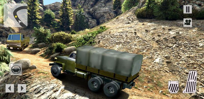 Army Truck Driver Off Road